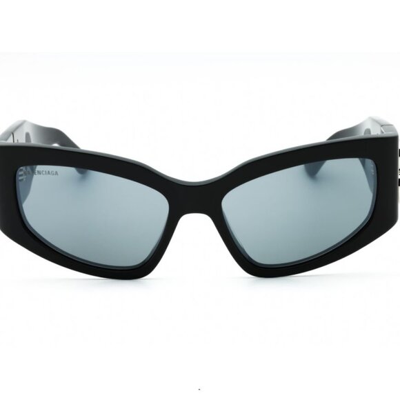 NEW BB0321S 009 BALENCIAGA GREY WOMEN CAT EYE SUNGLASSES - Picture 2 of 4